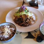 ムスタッシュ - 森のランチ(しょうが焼き）