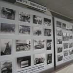別府タワー　喫茶 - 店内に、別府タワー歴史のパネル展示