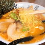 らーめんむつみ屋 - 天満むつみ屋赤味噌らーめん麺