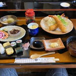 Chiyo sushi - 大海老フライ2尾付き寿司ランチ1980円税込み