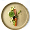 Restaurant Re: - 料理写真:紅富士サーモンのマリネ　お盆に風習をイメージしたサラダ