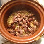 くろぎ - □氷見港産螢烏賊と新生姜の御飯