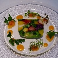 アーティショー - 前菜の13種類以上の鎌倉野菜のプレッセモザイク模様仕立て
