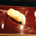 築地 男前鮓 - すずきの昆布締め