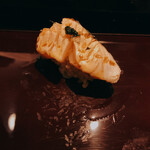 築地 男前鮓 - さわら炙り　レモンの爽やかな香りが♪