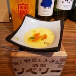 魚と野菜と天ぷらと 酒場リベリー - お通し　安納芋のムース