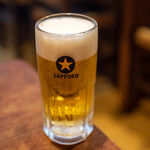 青角 - 2020.9 生ビール（500円）サッポロ黒ラベル中ジョッキ
