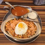 Indo Teishoku Tari Ya - チキンケバブ キーマライス定食