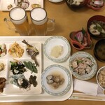 新玉川温泉 - 夕食バイキング（ビールは別料金）【２０２０年８月撮影】
