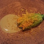 TATEOKA TAKESHI - 花ズッキーニは初！ソースも素晴らしかった