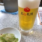 北海らーめん - ビールとお通し