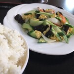 Shikai En - 豚肉とキクラゲと玉子炒め定食