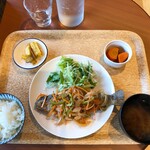 南アルプスプラザ - ニジマスの南蛮漬け定食