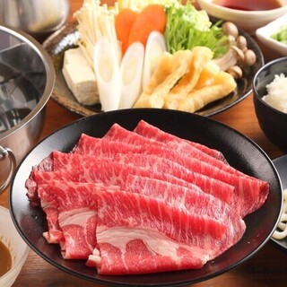 All-you-can-eat beef shabu or Sukiyaki for 90 minutes for 4,400 yen!