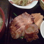 焼魚のどぐろと牛蒡の肉巻アップ！