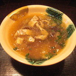 車力門 ちゃわんぶ - 鯛の皮と皮ぎしをおろしポン酢で…