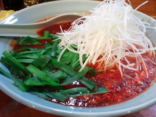 元祖ニュータンタンメン本舗 蒲田店 - メチャ辛に韮&ネギのトッピング♪