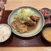 Katsutoshi - 鶏唐揚げとリブロース生姜焼き定食