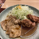 Katsutoshi - 鶏唐揚げとリブロース生姜焼き