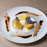 レストラン 桂姫 - レモンのタルトフィーヌ　アールグレイのグラス添え