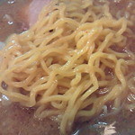 天柳 - 味噌ラーメンの麺アップ