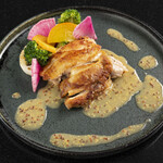 Tsukuba Akane Chicken Confit ~ French cuisine Mustard Sauce~