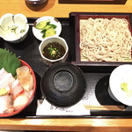 喜多八 - ミニ海鮮丼セット(1320円)