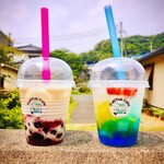 TukTuk Cafe - シュワシュワフルーツポンチ••450円　　タピオカイチゴミルク•••400円