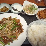 台湾料理 盛源 - ニラレバー定食