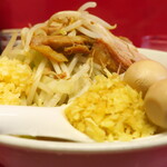 ラーメン二郎 - ラーメン小＋ニンニク多め＋ショウガ半分