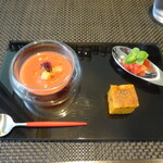 レストラン ラ・フロレゾン・ドゥ・タケウチ - トマトのコンビネーション