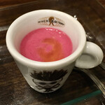 ビストロ ミルエテ - ミルエテコース5,500円：ビーツのスープ