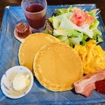 ジロー珈琲 - モーニングホットケーキプレート