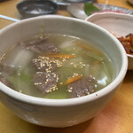 炭火焼肉牛小屋 - カルビスープ