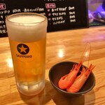 美食酒場 竹 - ビール＆お通し