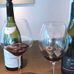 AMOUR - 石川さんの計らいで赤ワインは2種類を少しずつ出してくださいました。ありがとうございます