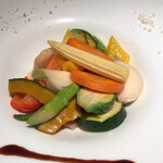 丿貫 - 丿貫(十数種類の彩り野菜の温サラダ)