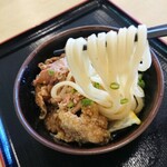 ひろ濱うどん - 麺のリフトアップ