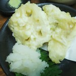 まるさん松本 - ハモの天ぷら