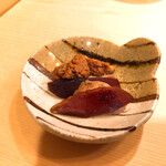 木挽町 とも樹 - 奈良漬とのどくろの肝