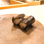 木挽町 とも樹 - 刺身のつまの海苔巻き