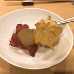 木挽町 とも樹 - ルビーロマンとほおずき