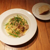 ダリアロッソ - 若鶏サルシッチャと九条葱のレモンペペロンチーノスパゲティ