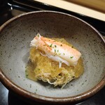 鮨 おおが - 北海道　毛蟹　新生姜のジュレ