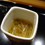 鮨 おおが - オクラのすり流し　葛のそうめん