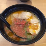 かっぱ寿司 - えびそば一幻監修・えび味噌ラーメン（税抜390円）