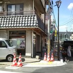 割烹やなぎ田 - 店舗前は絶賛工事中のため横から店舗外観