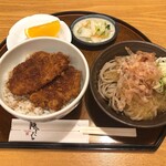 Fukusoba - ミニソースカツ丼とおろしそばセット