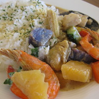 ファインダイニング - イエローシーフードカレー（1,200円）