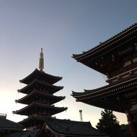 浅草じゅうろく - 夕暮れの浅草寺